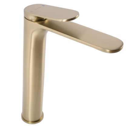REA-B4895 - Miscelatore per lavabo MARCO 27,5 cm oro spazzolato