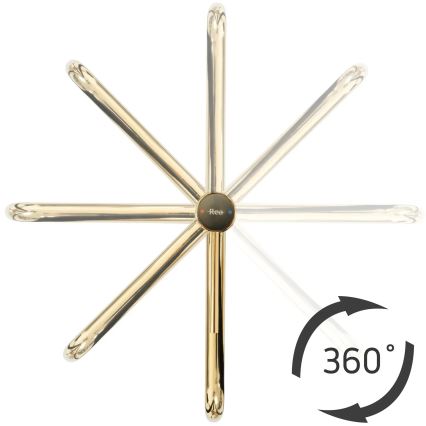 REA-B5002 - Miscelatore per lavabo LUGANO 34 cm, finitura oro