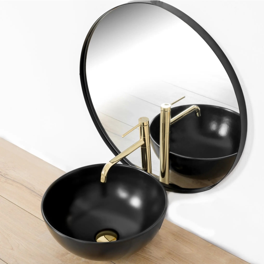 REA-B5002 - Miscelatore per lavabo LUGANO 34 cm, finitura oro