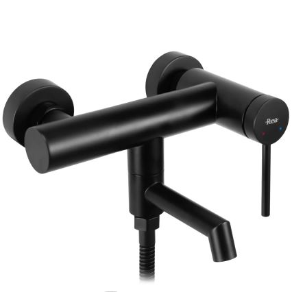 REA-B5099 - Set per vasca FOSS nero opaco