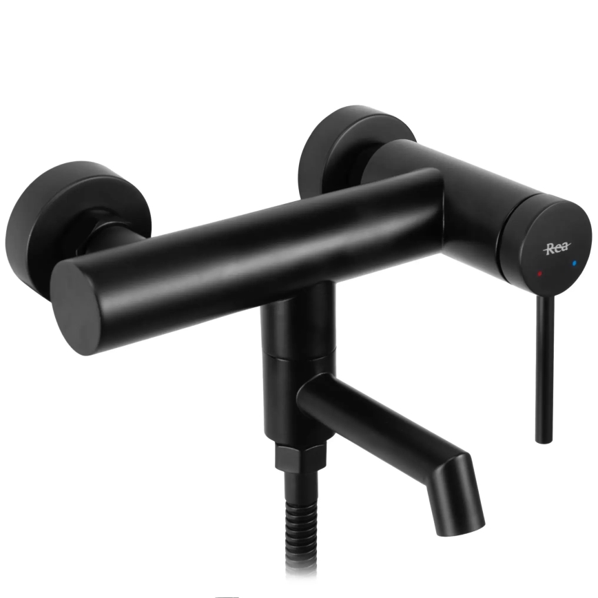 REA-B5099 - Set per vasca FOSS nero opaco