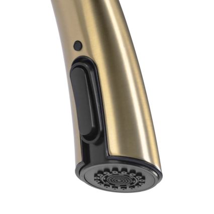 REA-B5312 - Miscelatore da cucina con doccetta estraibile ROSS 43 cm oro spazzolato