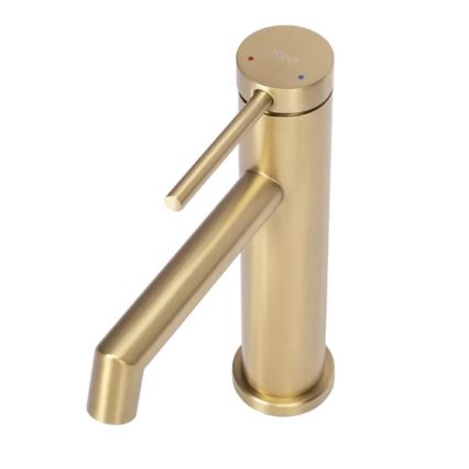 REA-B5316 - Miscelatore per lavabo FOSS 20,5 cm, oro spazzolato