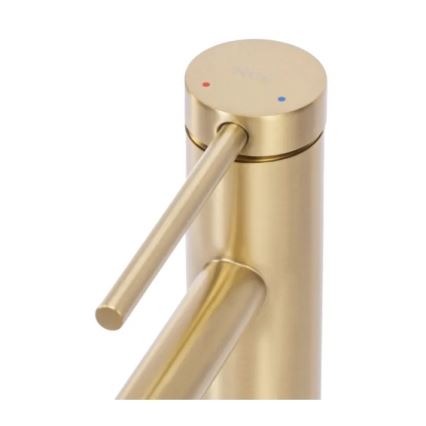 REA-B5319 - Miscelatore per lavabo FOSS 29,5 cm oro spazzolato