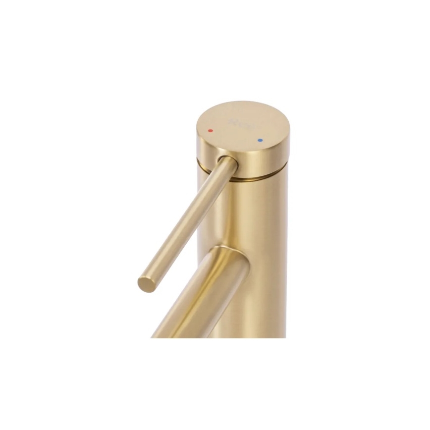 REA-B5319 - Miscelatore per lavabo FOSS 29,5 cm oro spazzolato