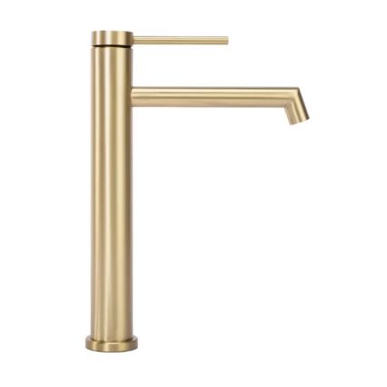 REA-B5319 - Miscelatore per lavabo FOSS 29,5 cm oro spazzolato