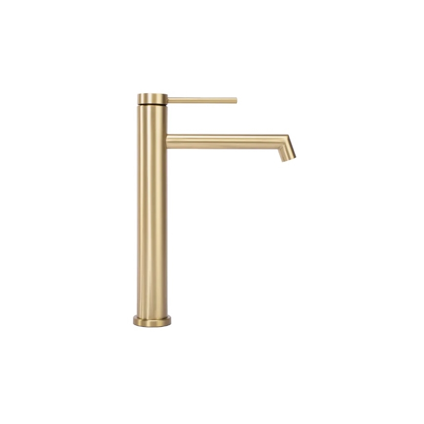 REA-B5319 - Miscelatore per lavabo FOSS 29,5 cm oro spazzolato