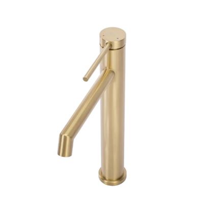 REA-B5319 - Miscelatore per lavabo FOSS 29,5 cm oro spazzolato