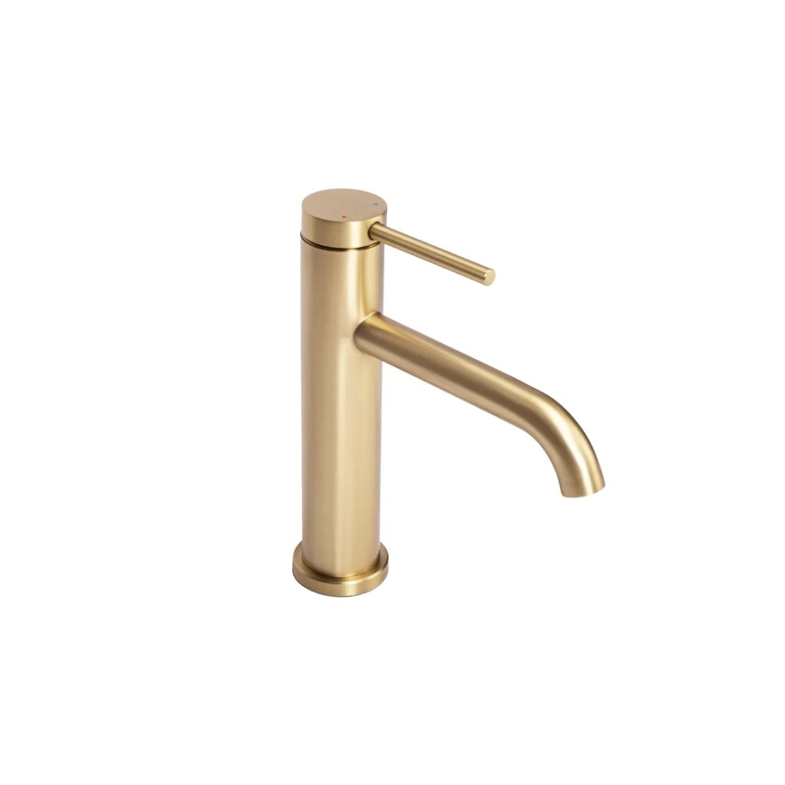 REA-B5323 - Miscelatore per lavabo CLIF 20,5 cm, finitura oro spazzolata