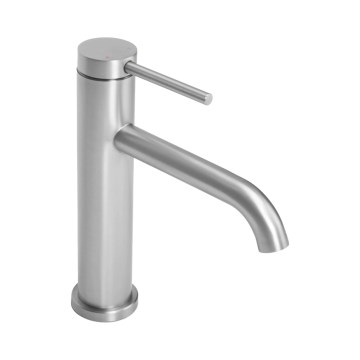 REA-B5324 - Miscelatore per lavabo CLIF 20,5 cm in acciaio spazzolato