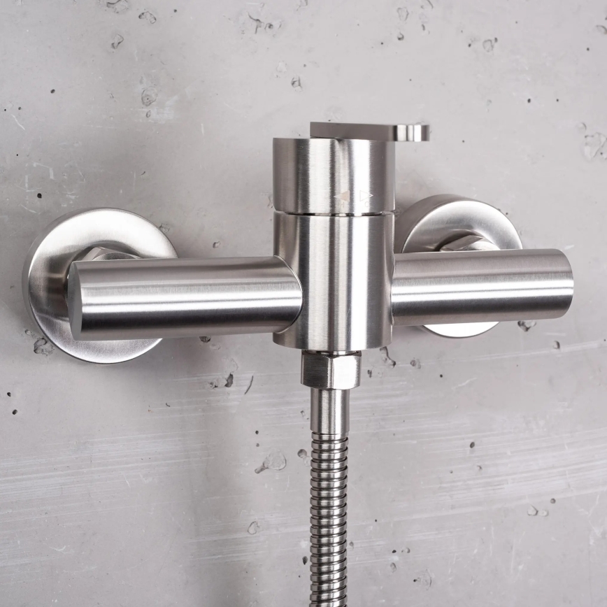 REA-B5502 - Set doccia con miscelatore ONTARIO in nichel