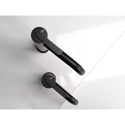 REA-B5504 - Miscelatore per lavabo ONTARIO 17,5 cm nero