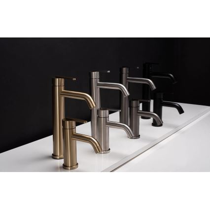 REA-B5509 - Miscelatore per lavabo ONTARIO 30 cm, finitura oro spazzolata