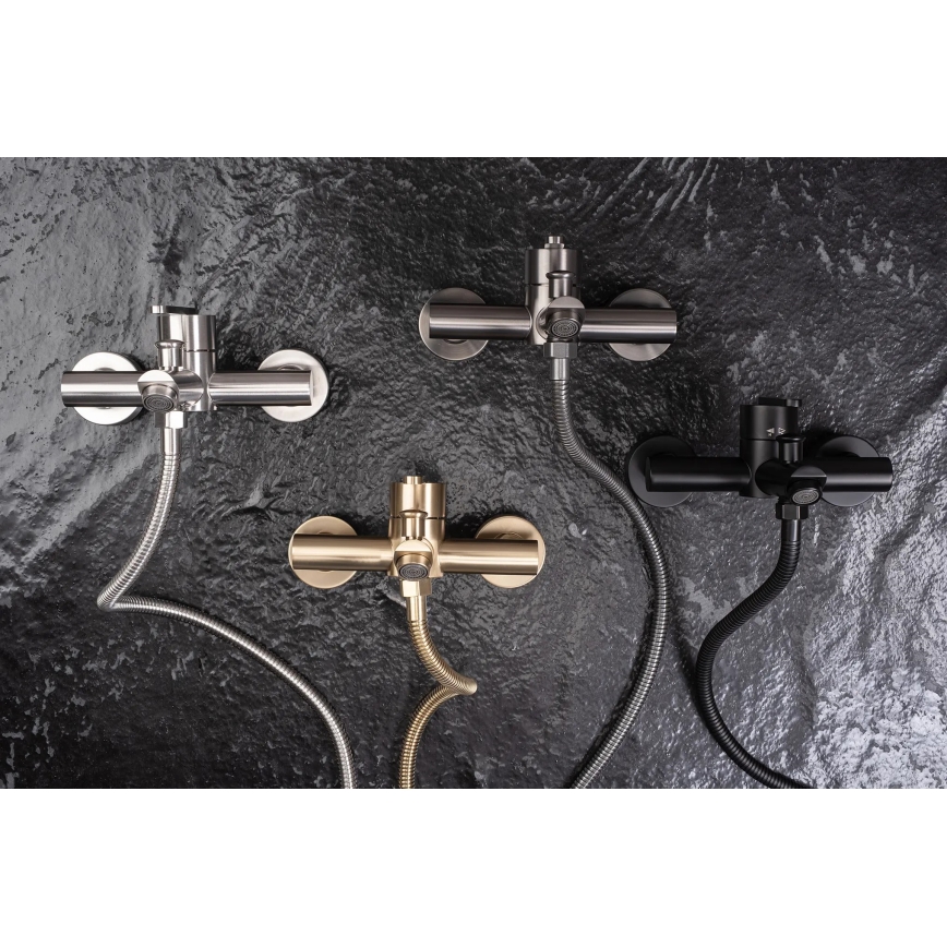 REA-B5513 - Set per vasca da bagno con miscelatore ONTARIO in oro spazzolato