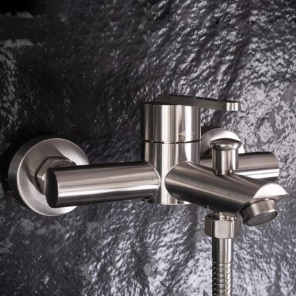 REA-B5514 - Set per vasca ONTARIO in acciaio spazzolato