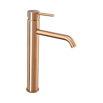 REA-B6321 - Miscelatore per lavabo LUNGO 28 cm oro rosa