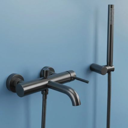 REA-B6384 - Set per vasca LUNGO titanio