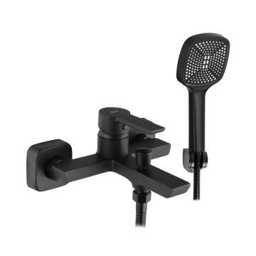 REA-B6407 - Set per vasca ARGUS nero opaco