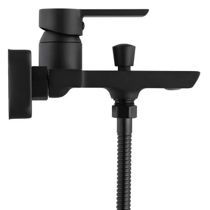 REA-B6407 - Set per vasca ARGUS nero opaco