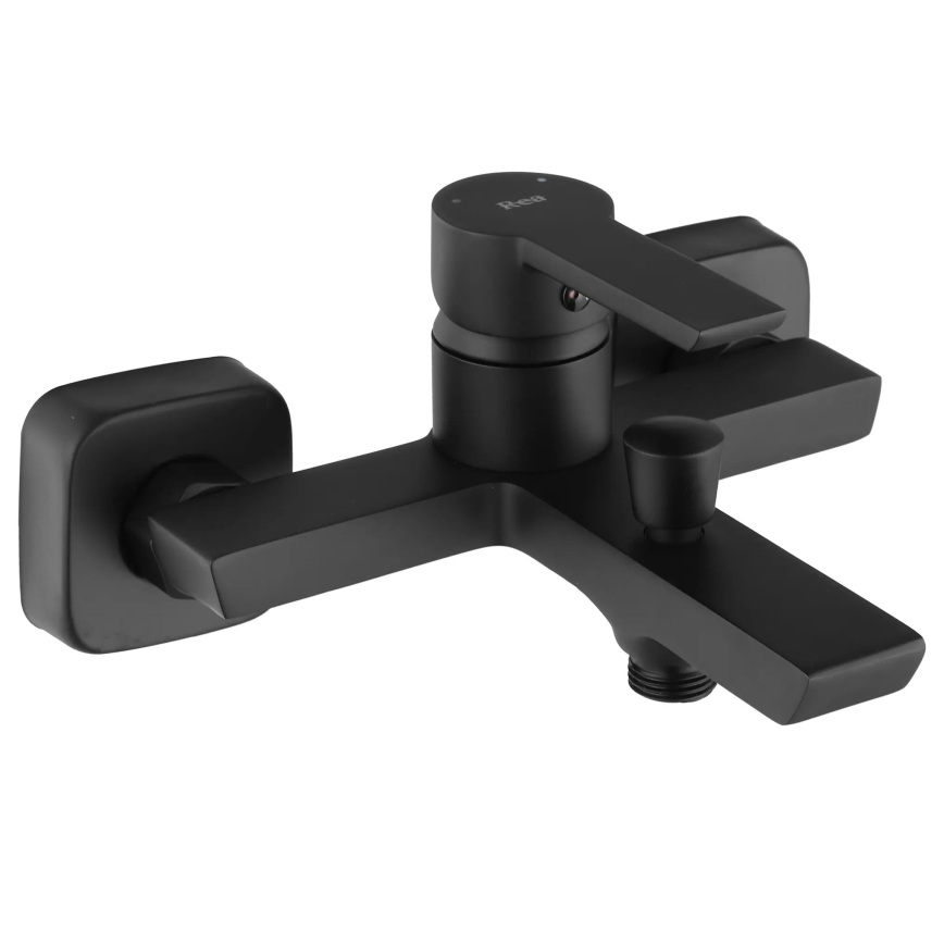 REA-B6407 - Set vasca con miscelatore ARGUS nero opaco