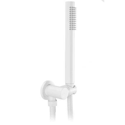 REA-B6440 - Kit per vasca con miscelatore incassato LUNGO bianco opaco