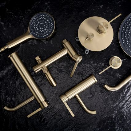 REA-B6445 - Set per vasca FOSTER in oro spazzolato