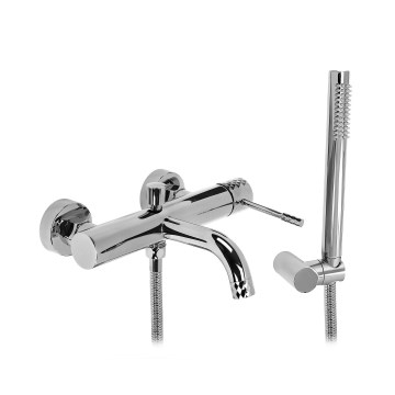REA-B6447 - Set per vasca LUNGO DIAMOND cromo lucido