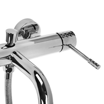REA-B6447 - Set per vasca LUNGO DIAMOND cromo lucido