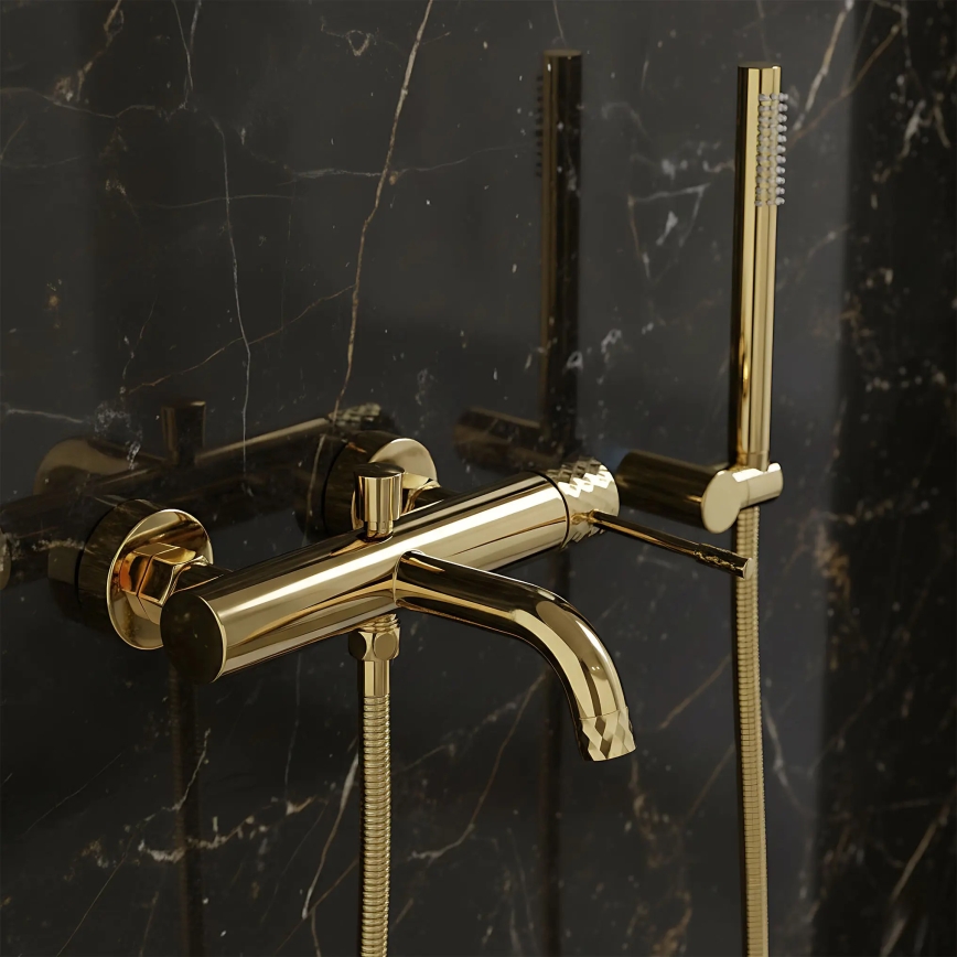 REA-B6448 - Set per vasca da bagno LUNGO DIAMOND oro