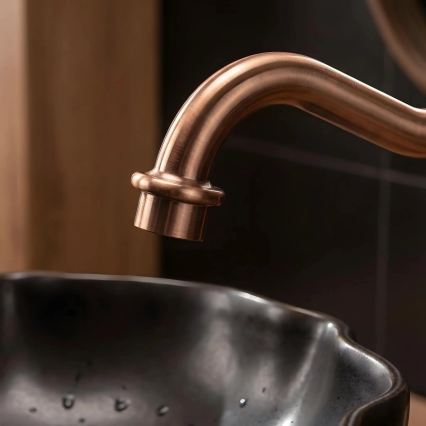 REA-B6528 - Miscelatore per lavabo BONA 28,5 cm in rame spazzolato