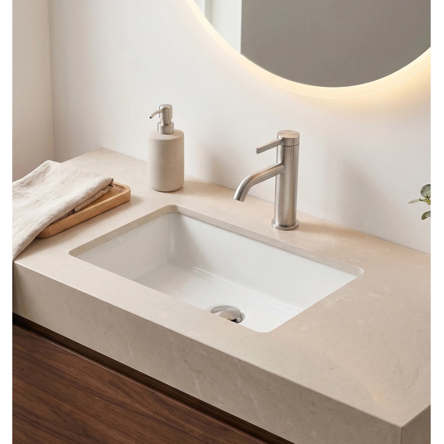 REA-B6530 - Miscelatore per lavabo RIVO 16,5 cm nichel