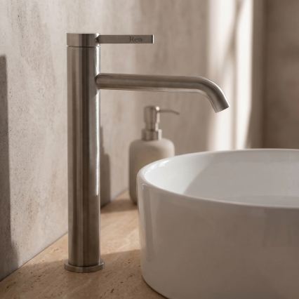 REA-B6538 - Miscelatore per lavabo RIVO 28 cm nichel