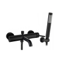 REA-B6634 - Set per vasca LUNGO nero opaco