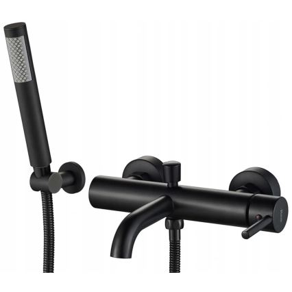 REA-B6634 - Set per vasca LUNGO nero opaco