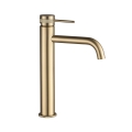 REA-B6896 - Miscelatore per lavabo LUNGO 28 cm, finitura oro spazzolata