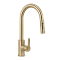REA-B7575 - Miscelatore per lavello con doccetta estraibile ONTARIO 38 cm oro spazzolato