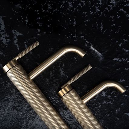 REA-B7802 - Miscelatore per lavabo ARGON 29,5 cm, finitura oro spazzolato