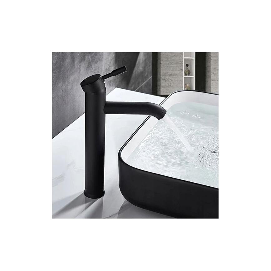 REA-B8665 - Miscelatore per lavabo GRAF 30,5 cm nero