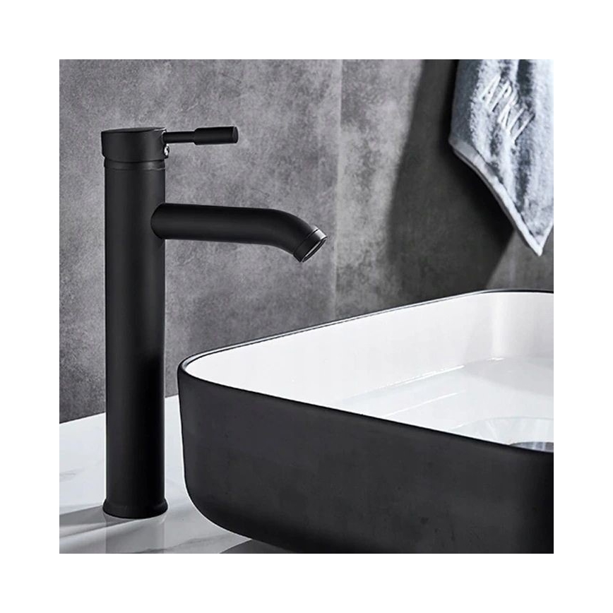 REA-B8665 - Miscelatore per lavabo GRAF 30,5 cm nero