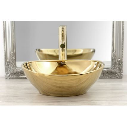 REA-B8803 - Miscelatore per lavabo TESS 31,5 cm, finitura oro