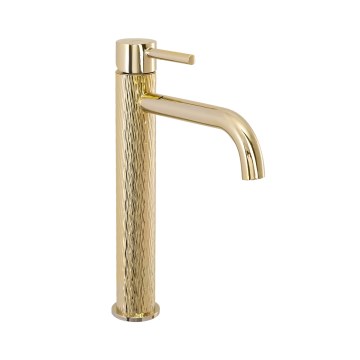 REA-B8821 - Miscelatore per lavabo LUNGO ART 28 cm, finitura oro