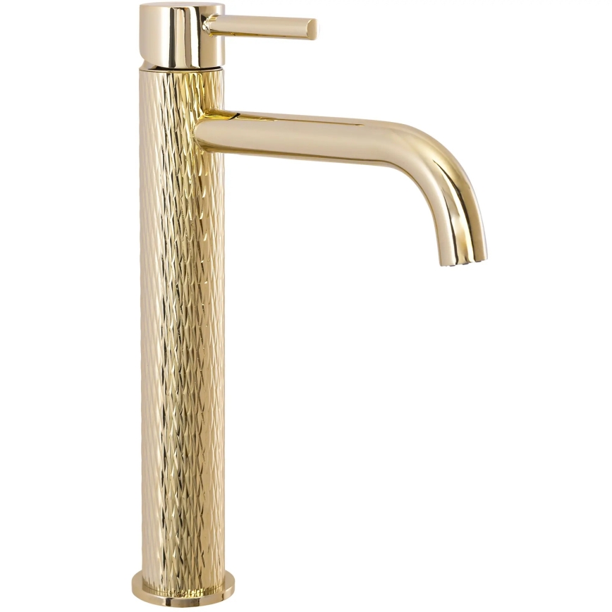 REA-B8821 - Miscelatore per lavabo LUNGO ART 28 cm, finitura oro