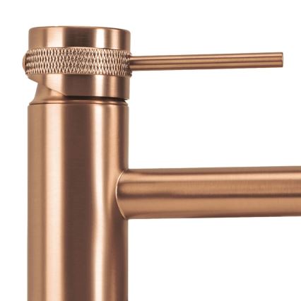 REA-B8988 - Miscelatore per lavabo LUNGO 28 cm in rame spazzolato