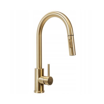 REA-B9842 - Miscelatore per lavello touch con doccetta estraibile FRESH TOUCH 37 cm 4xAA oro spazzolato
