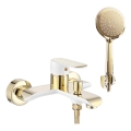 REA-B9932 - Set per vasca BLOOM opaco bianco/oro