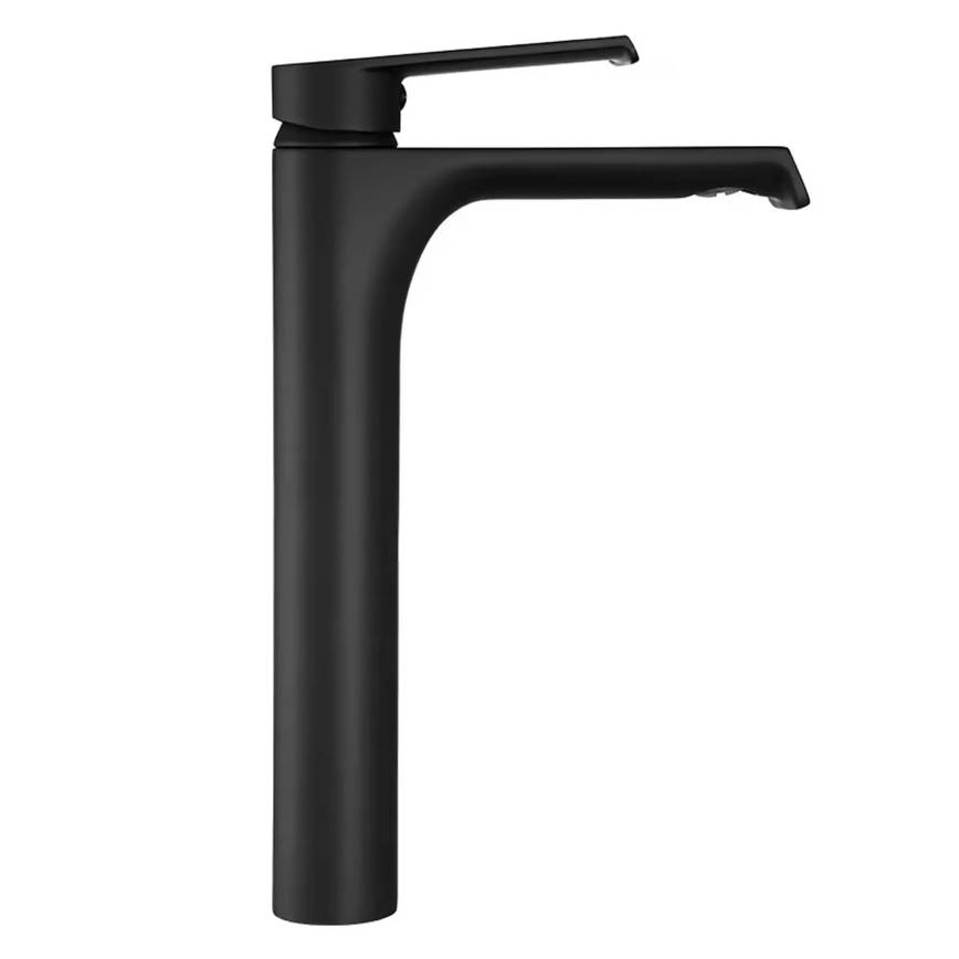REA-B9966 - Miscelatore per lavabo HASS 28 cm nero opaco