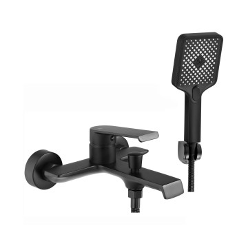 REA-B9967 - Set per vasca HASS nero opaco