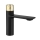 REA-B9987 - Miscelatore per lavabo STORM 16,5 cm nero/oro