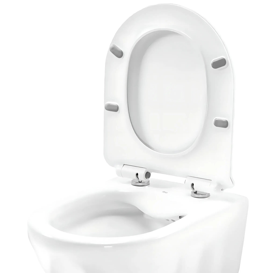 REA-C1652 - WC sospeso con sedile GUSTAVO RIMLESS ceramica/bianco