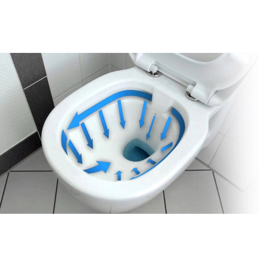 REA-C2760 - WC sospeso con sedile CARLO FLAT MINI RIMLESS ceramica/bianco lucido